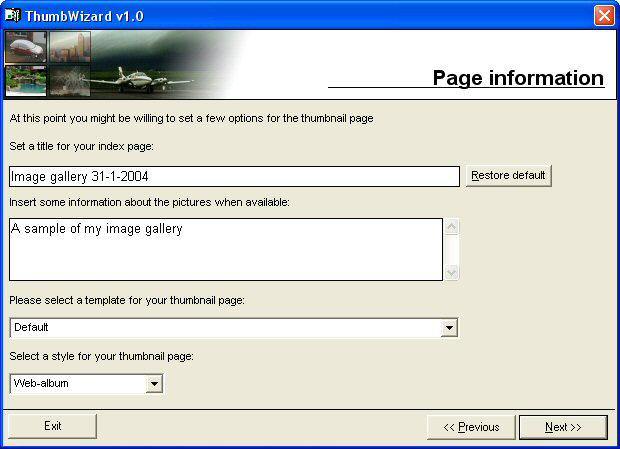 ThumbWizard Screenshot